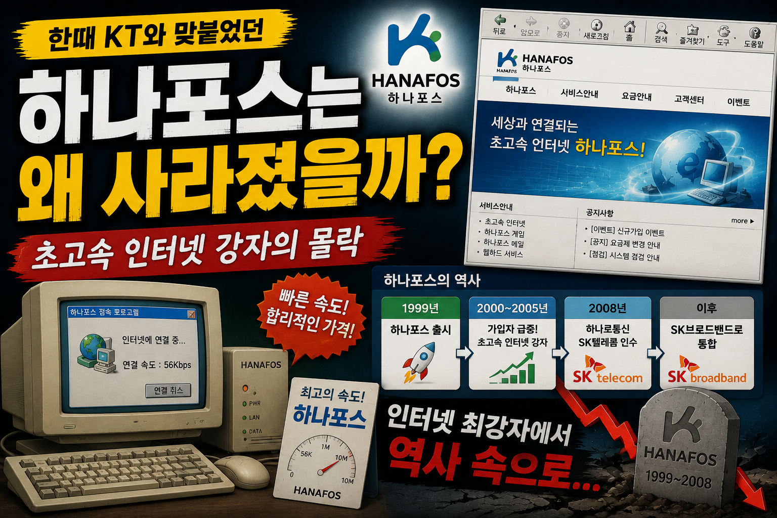 초고속 인터넷의 강자였던 하나포스는 왜 사라졌을까?